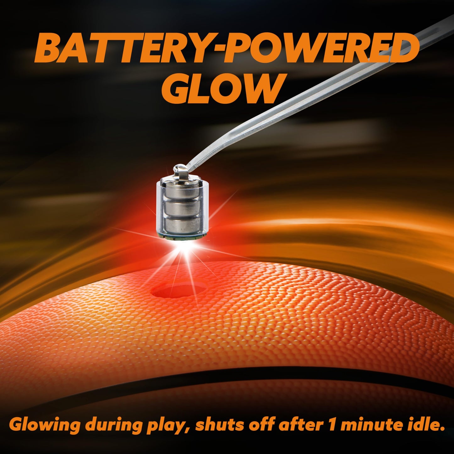 SYNCFUN Glow in the Dark Basketball – Size 7, Light Up Night Games & Gift