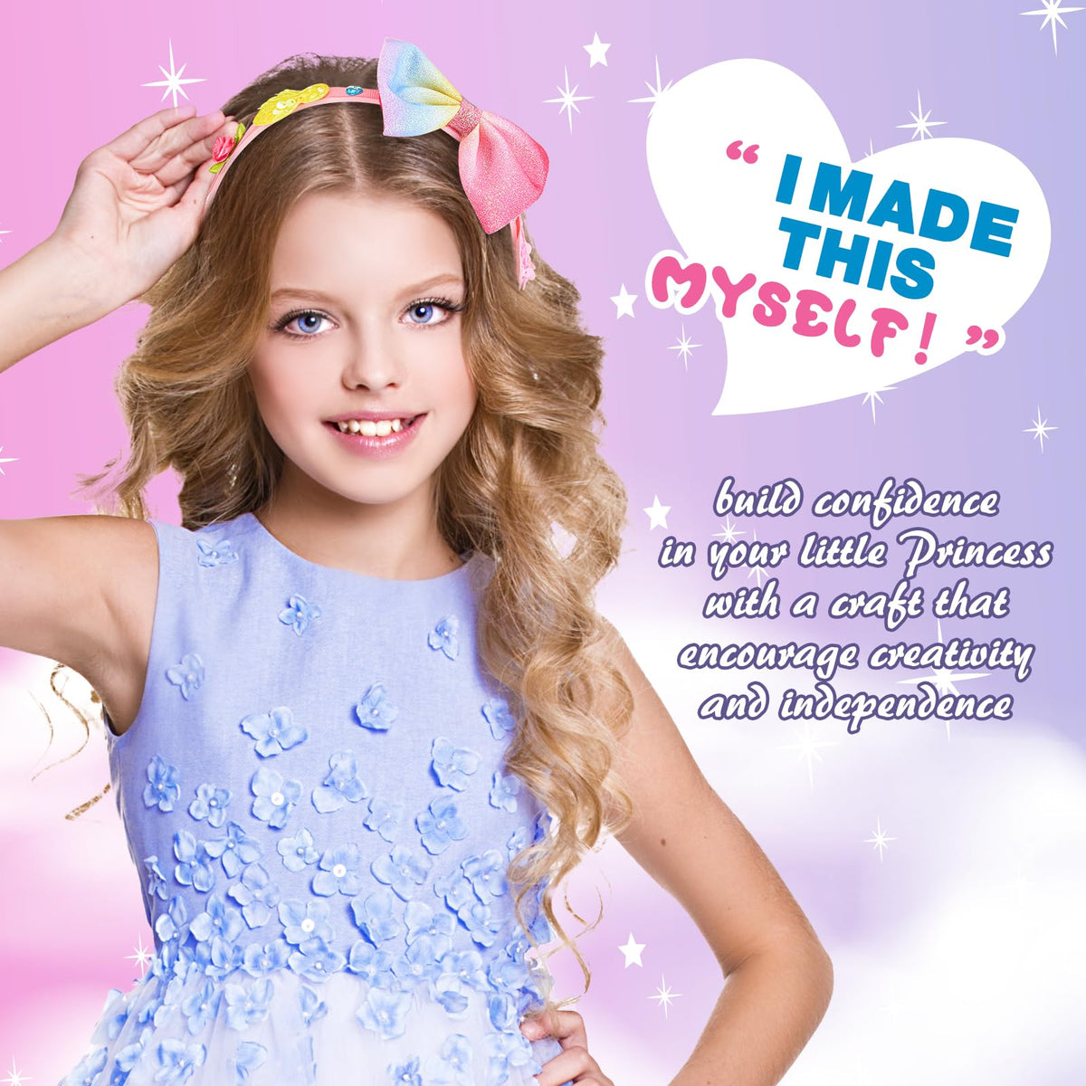 SYOKZEY Hair Accessories Headband Craft Kit – 49-Piece DIY for Girls 3-12