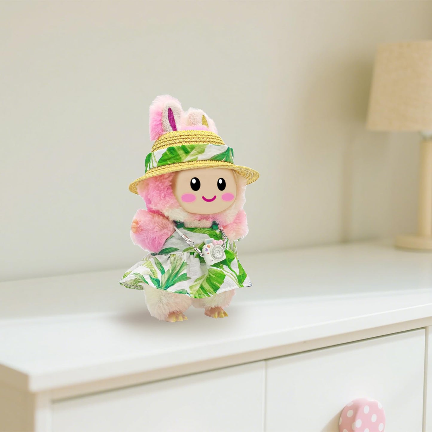 SZC&MFZ Cute 17cm Doll Dress Set – 4Pcs Fashion Designer Outfit for Collectors (Doll Not Included)