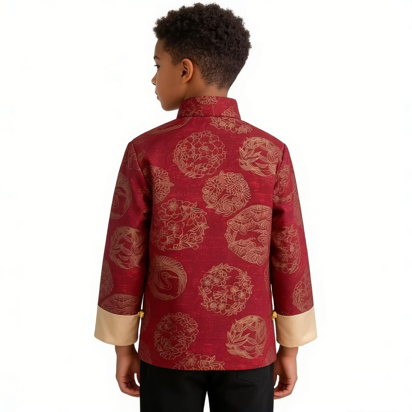 SZCQ Boys Lunar New Year Dragon Jacket - Tang Style Coat for Kids