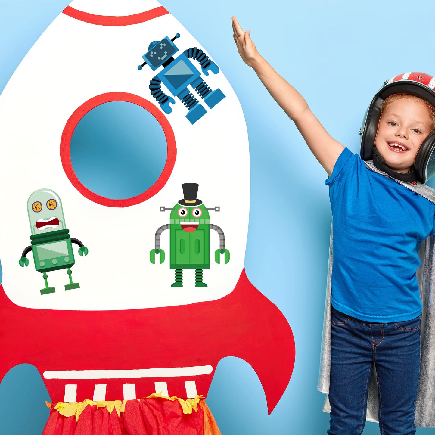 T-Antrix Make Your Own Robot Stickers – 24 Sheets for Kids DIY Robot Faces