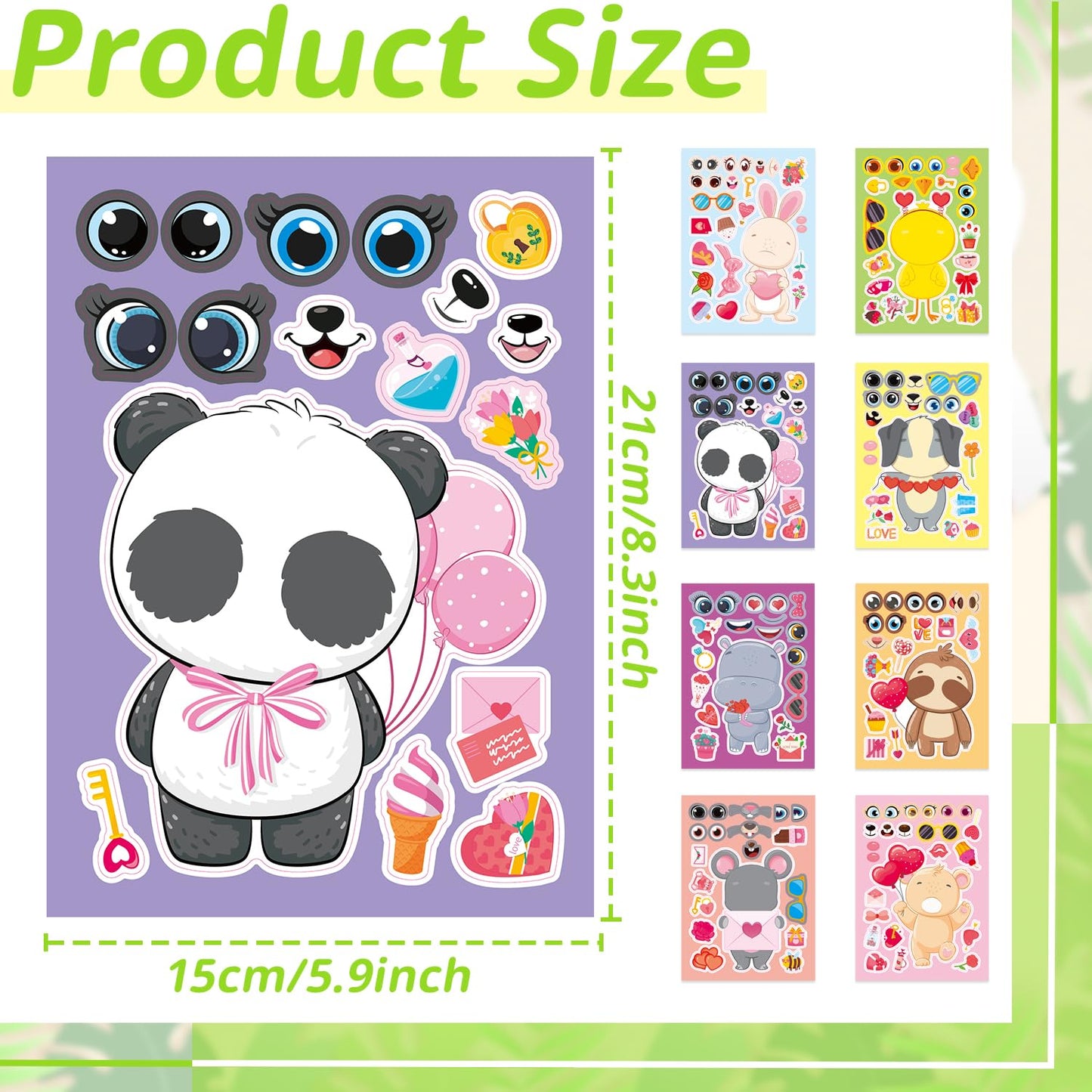 T-Antrix 24 Sheets Valentines Stickers – DIY Valentines Gifts for Kids & Classrooms
