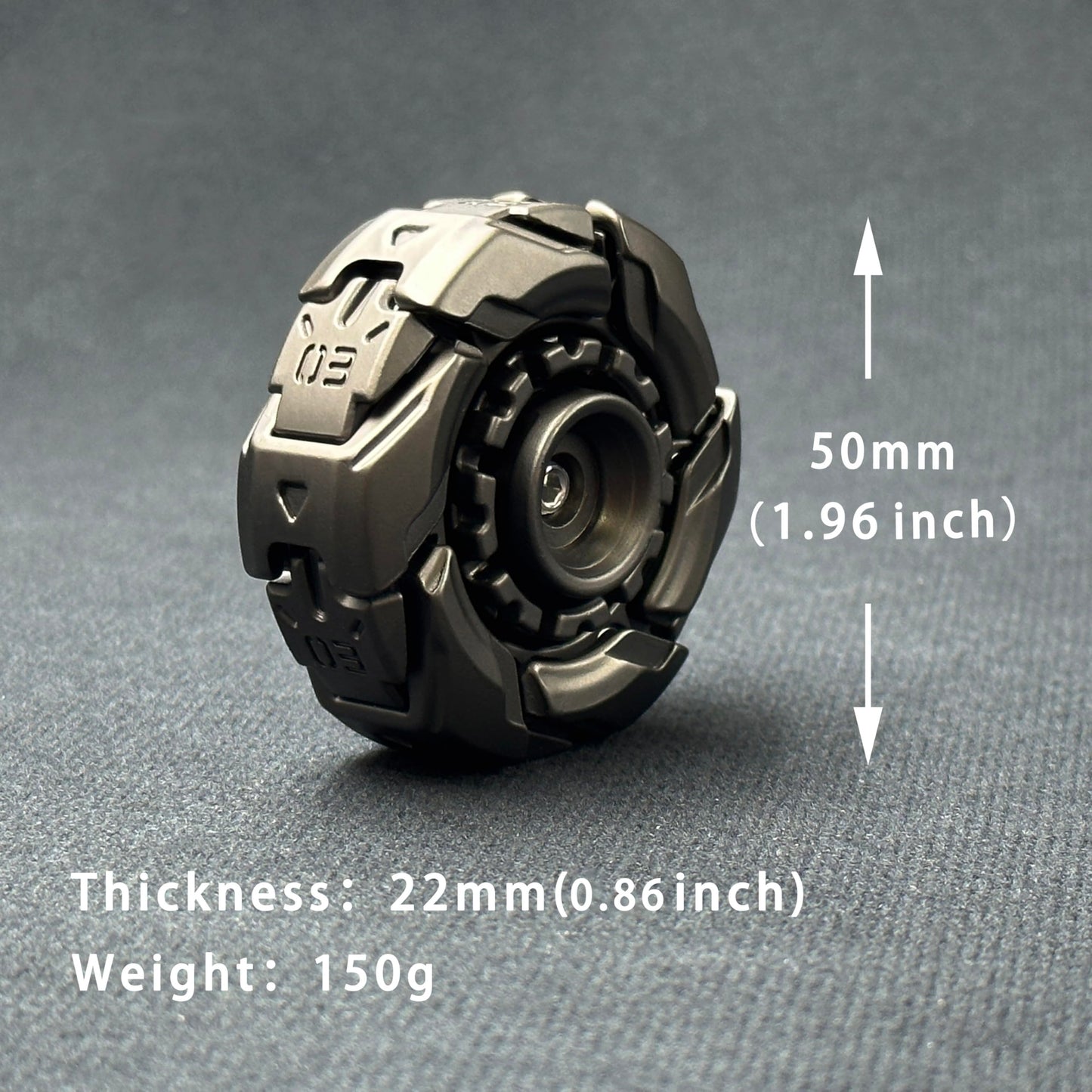 T-Conceal EDC Fidget Sliders Open Armor Top – Magnetic Metal Spinner for Adults