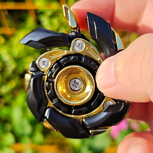 T-Conceal EDC Fidget Sliders Open Armor Spinning Top – Magnetic Metal (Black Gold)