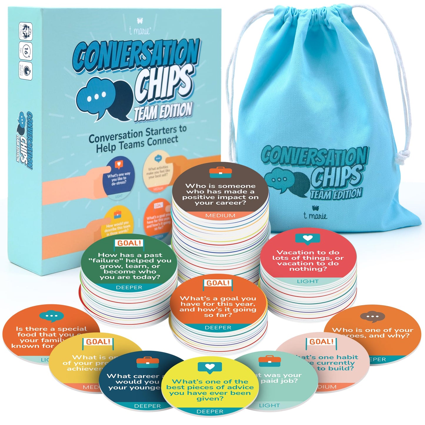 T MARIE Conversation Chips — 200 Prompts for Team Building