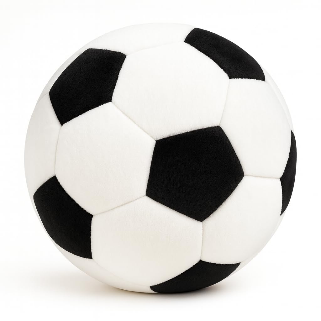 T play Soccer Ball Plush for Boys 3-9 | Double-Stitched 8-Inch Indoor Plush Ball