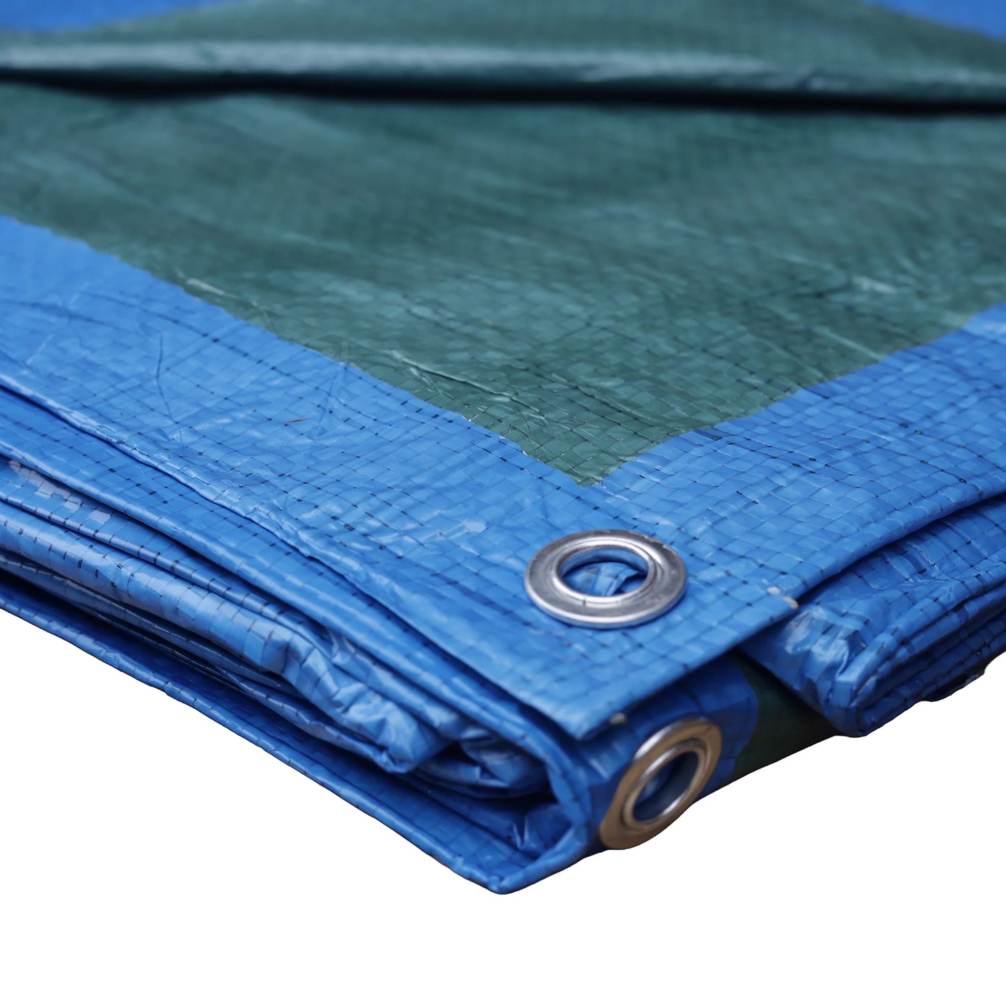 Polytarps Economy Polyethylene 70GSM Blue&Green Tarpaulin 1.2 x 1.8m