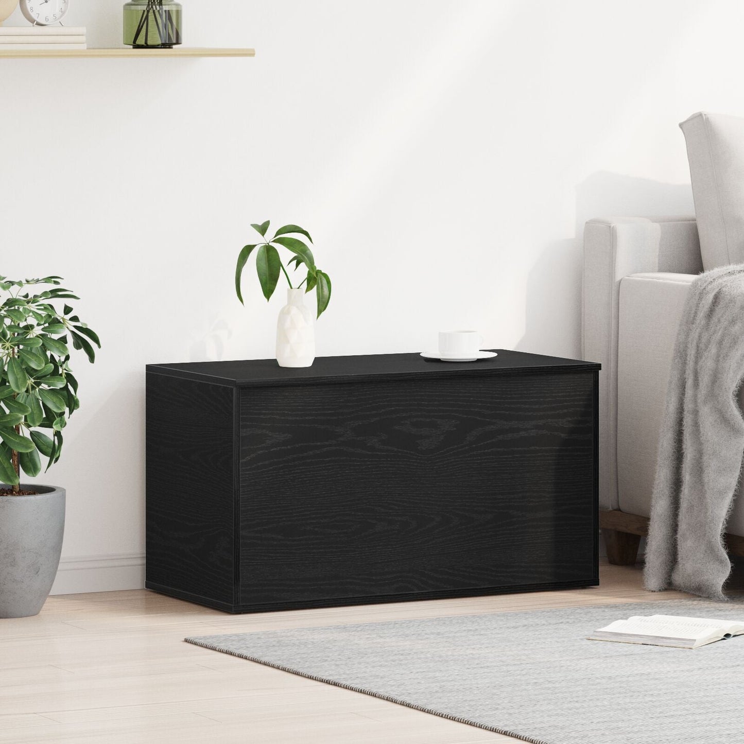 Modern Wooden Home Storage Chest Toy Box Trunk With Lift Top Design Wood