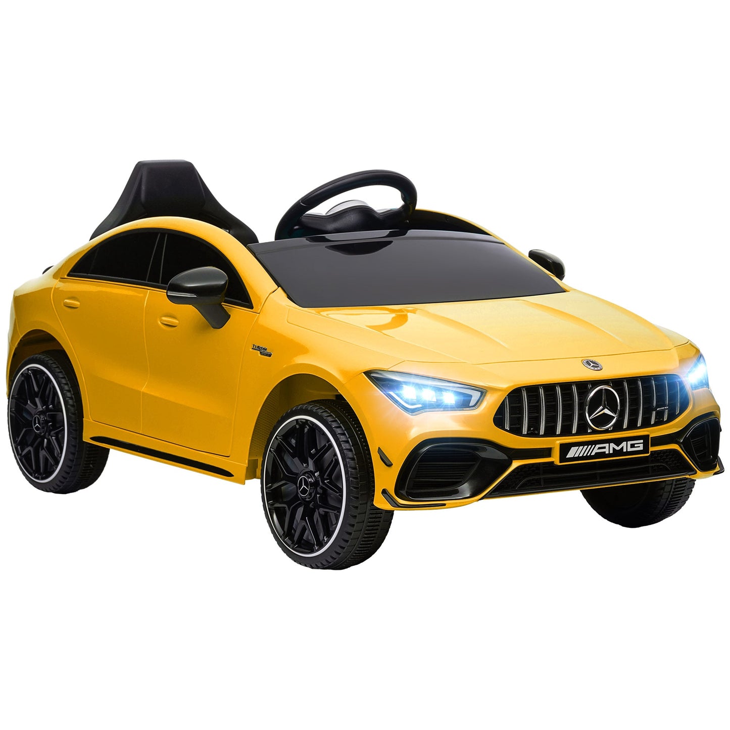 AIYAPLAY Mercedes-AMG CLA 45 Licensed 12V Ride on Car w/ Music