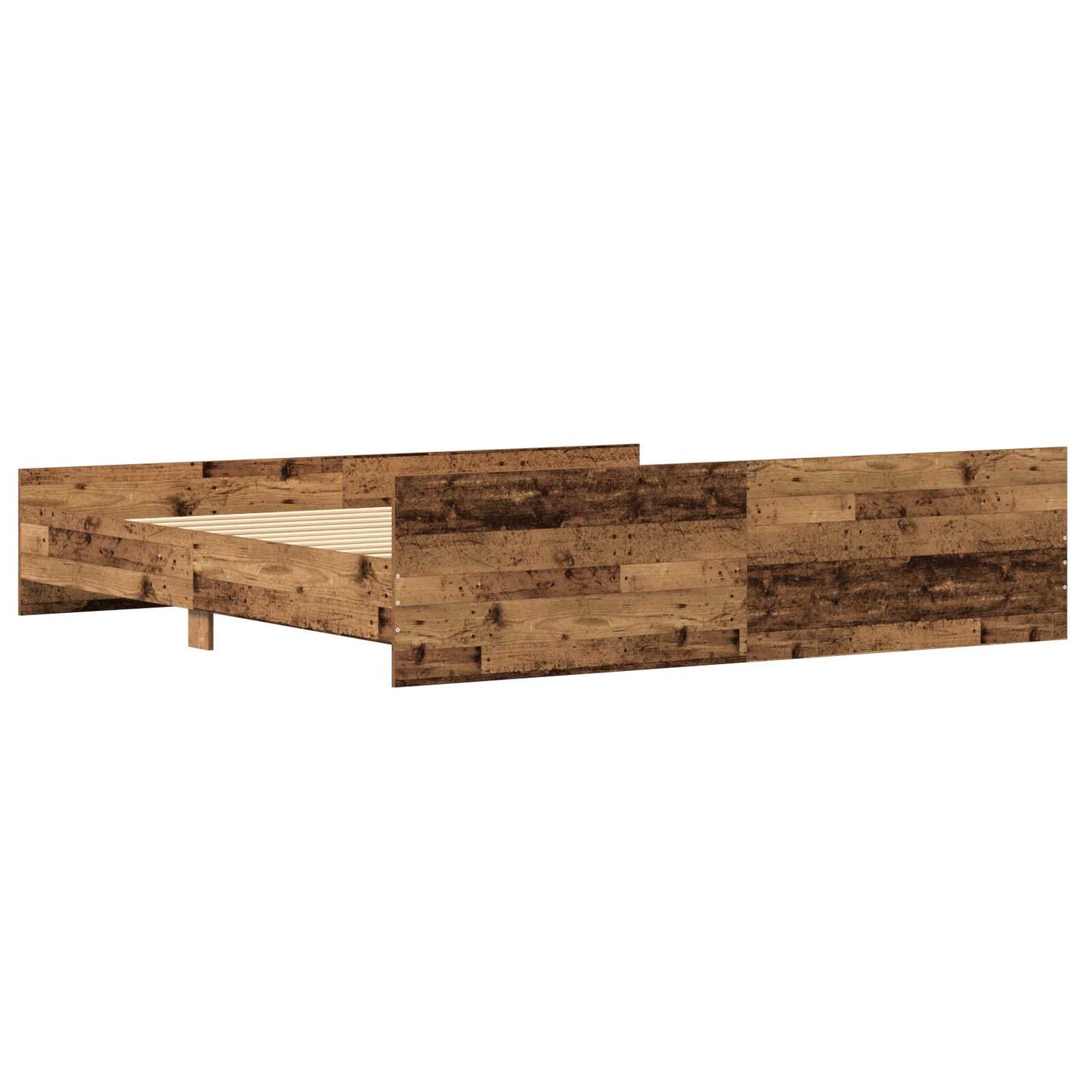 Modern Wooden Emperor Size 2m Bed Frame Base With Headboard & Footboard