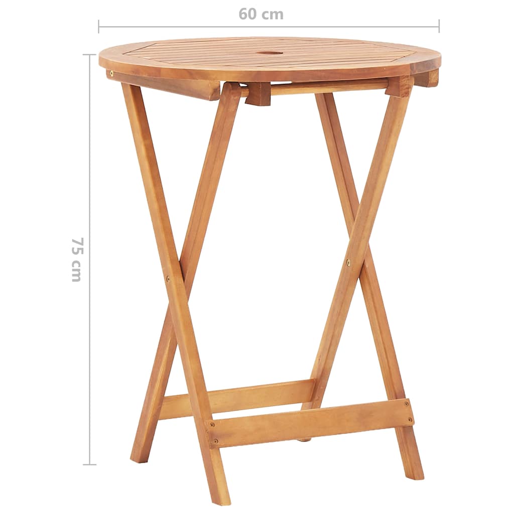 Outdoor Patio Wooden Folding Garden Dining Table Acacia Wood Tables Brown