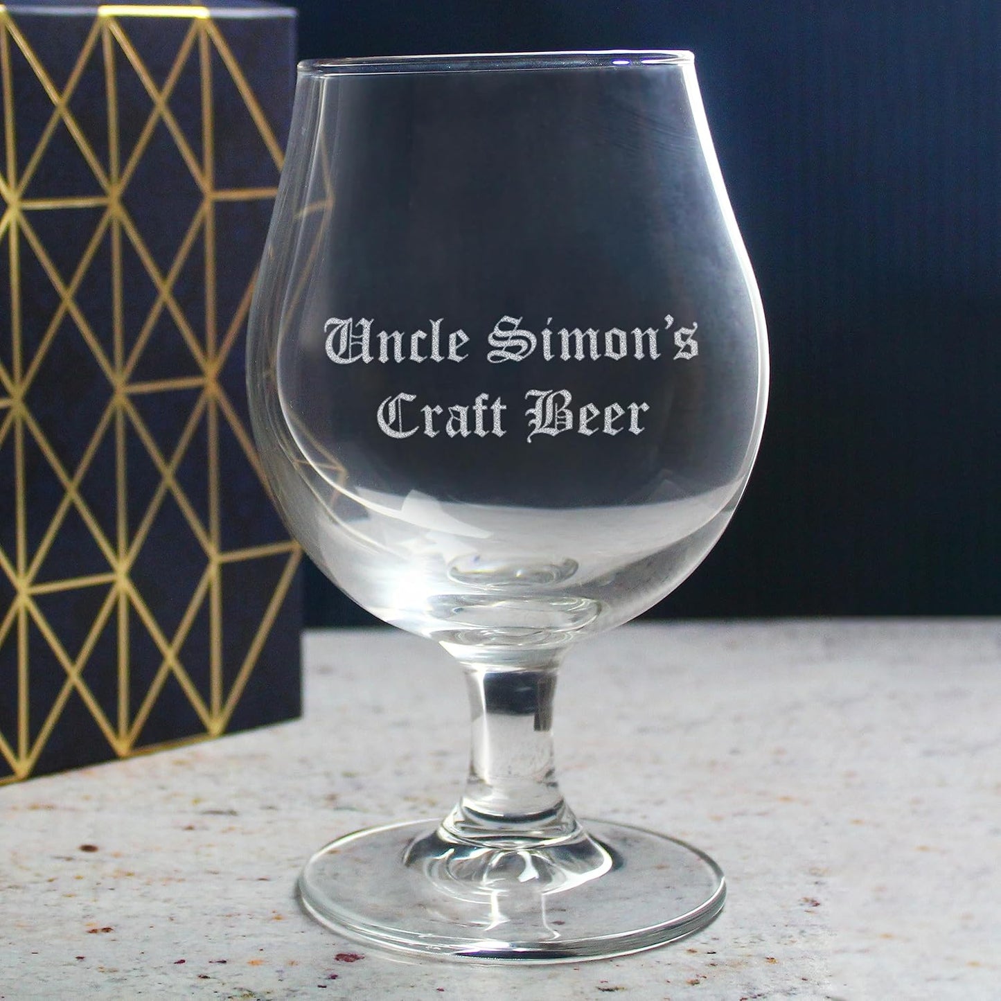 Engraved Beer Glasses and Tankards with Personalised Reverse Message and Design