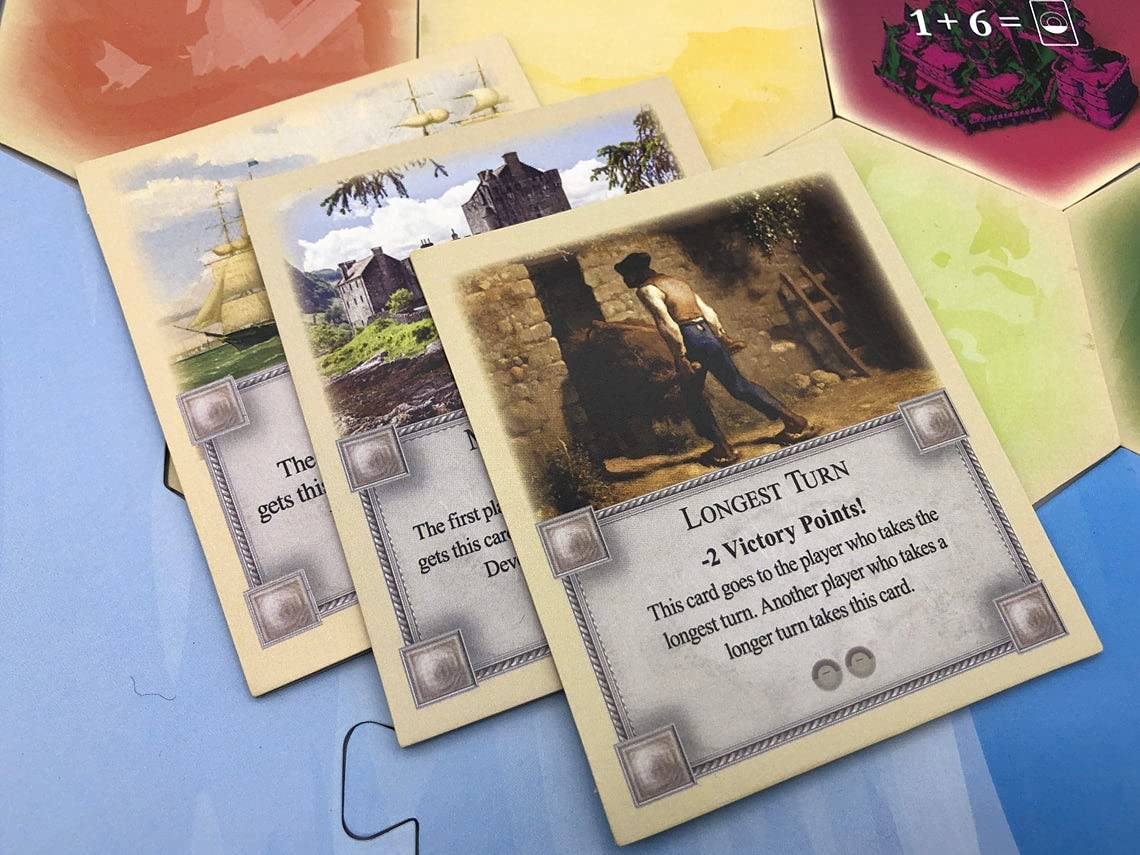 Tabletop Monthly Longest Turn & Port of Call Cards for Catan 5th Edition