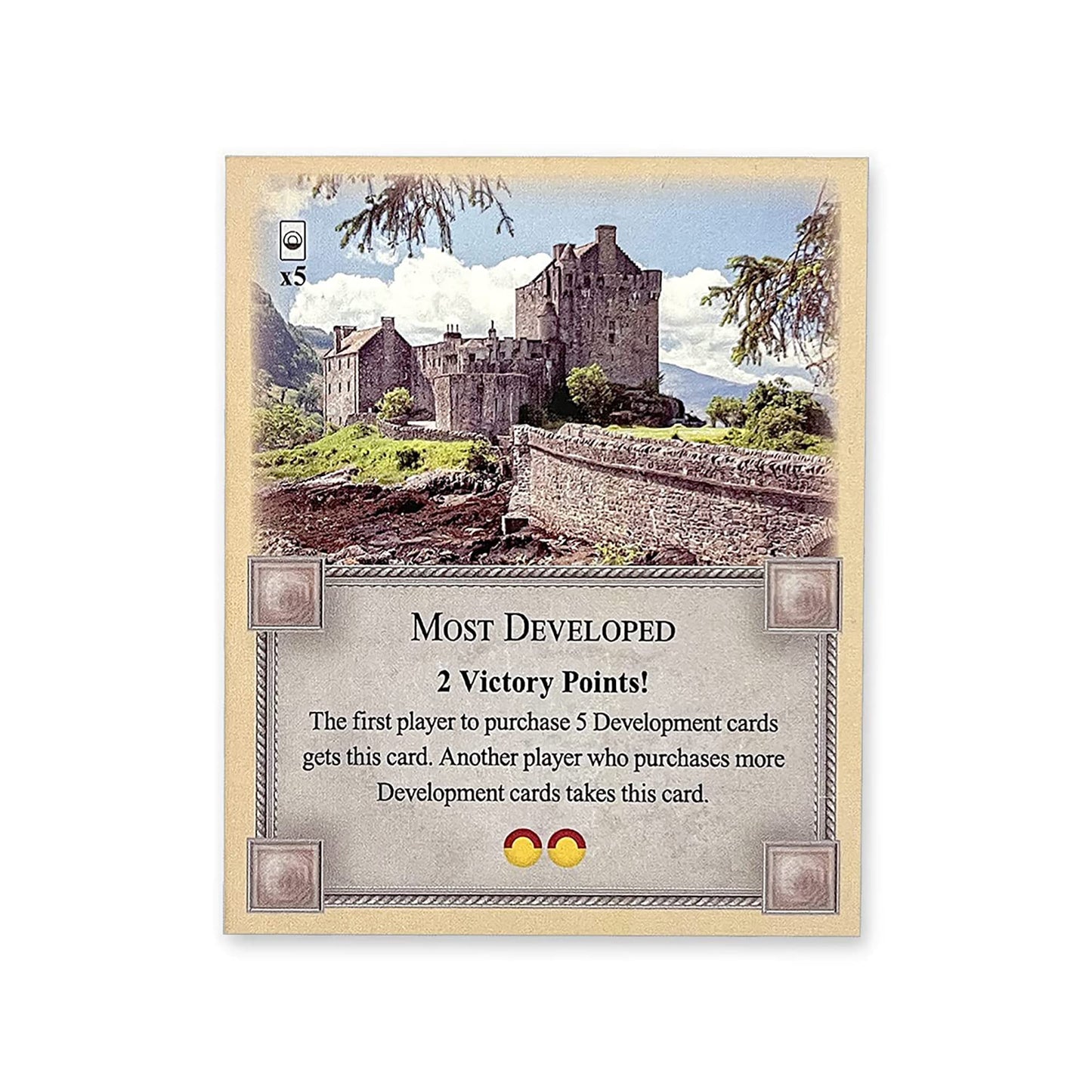Tabletop Monthly Longest Turn & Port of Call Cards for Catan 5th Edition