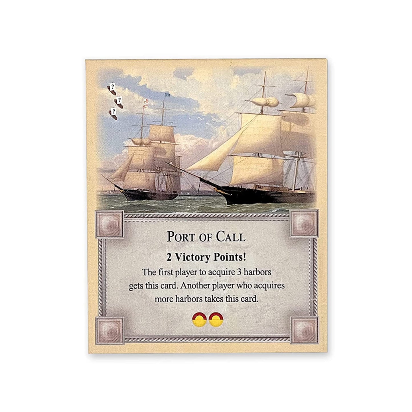 Tabletop Monthly Longest Turn & Port of Call Cards for Catan 5th Edition