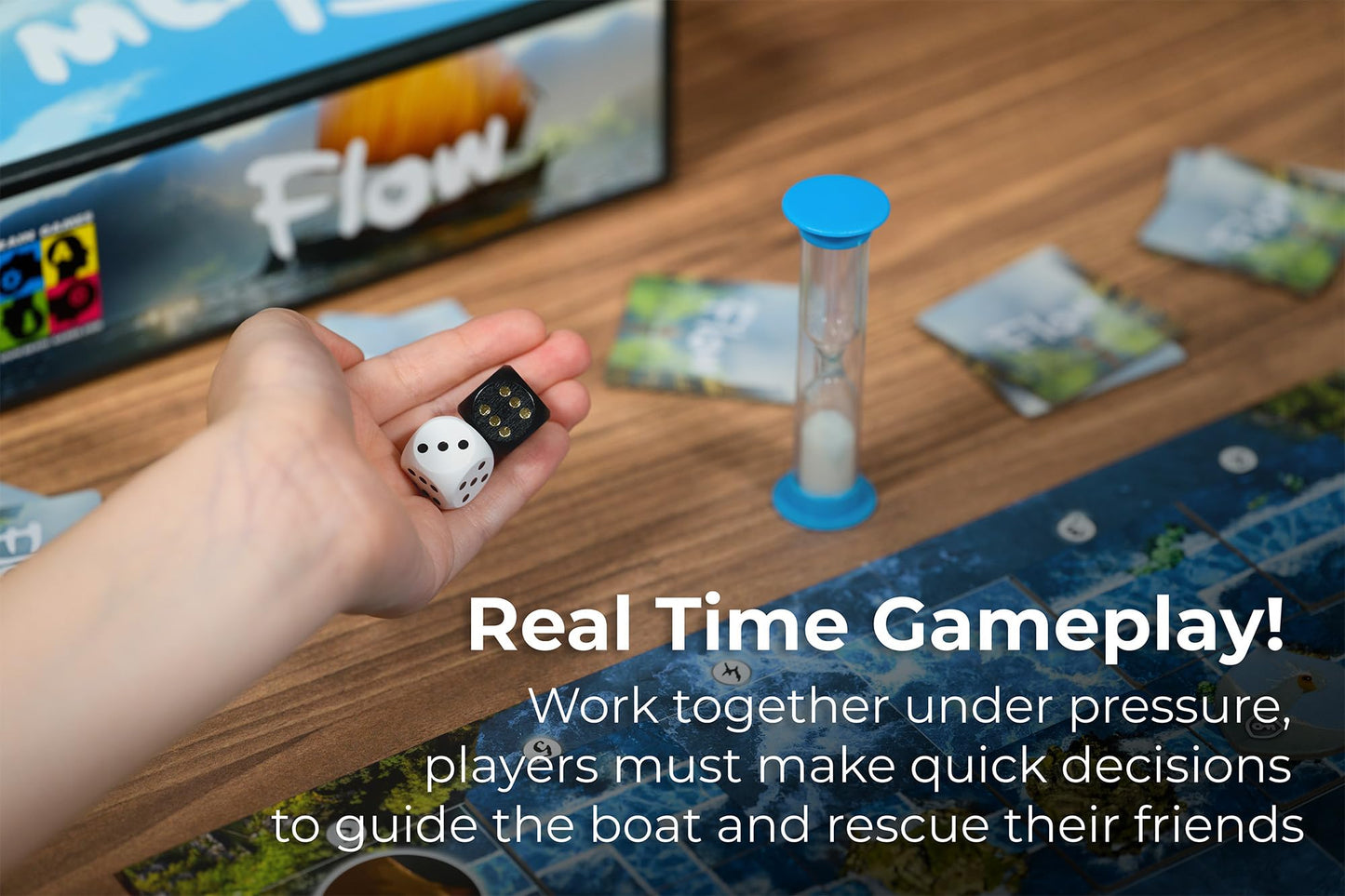Flow: The Official Cooperative Board Game by Tabletop Tycoon | 1–6 Players, Ages 8+, Solo & Family Play