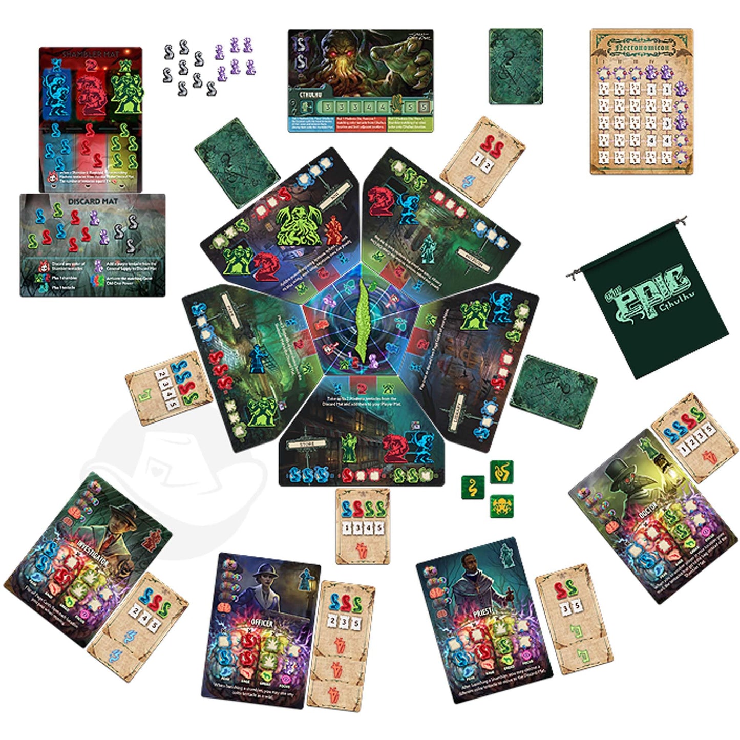Tabletop Tycoon Tiny Epic Cthulhu Deluxe — Cooperative Horror Board Game with Astral Artifacts