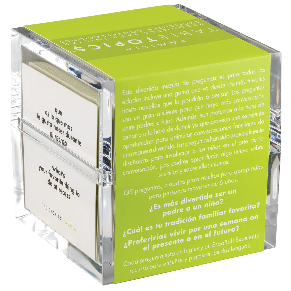 TableTopics Familia En Espanol – 135 Bilingual Spanish/English Conversation Cards