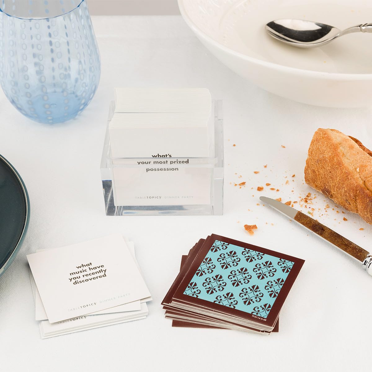 TableTopics Dinner Party Conversation Cards – 135 Ice Breakers for Adults | Ideal Host Gift