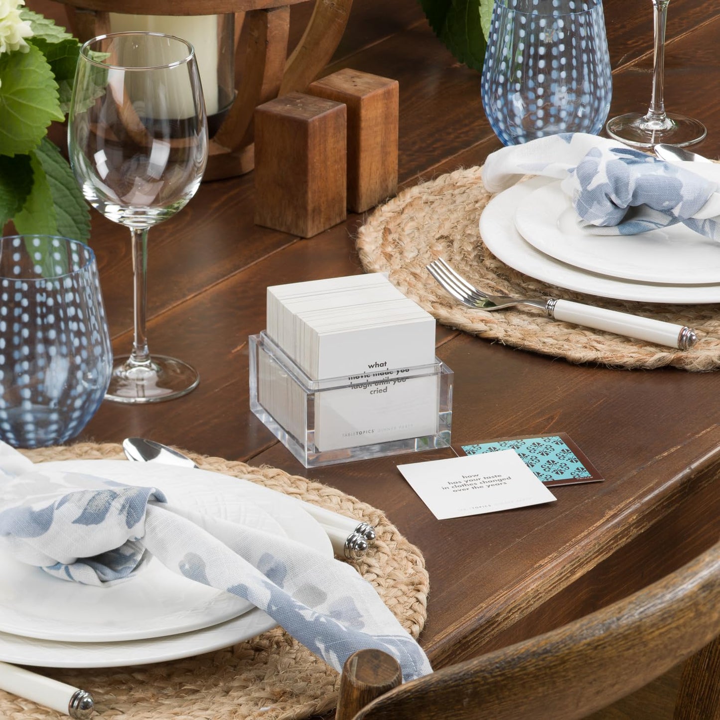 TableTopics Dinner Party Conversation Cards – 135 Ice Breakers for Adults | Ideal Host Gift