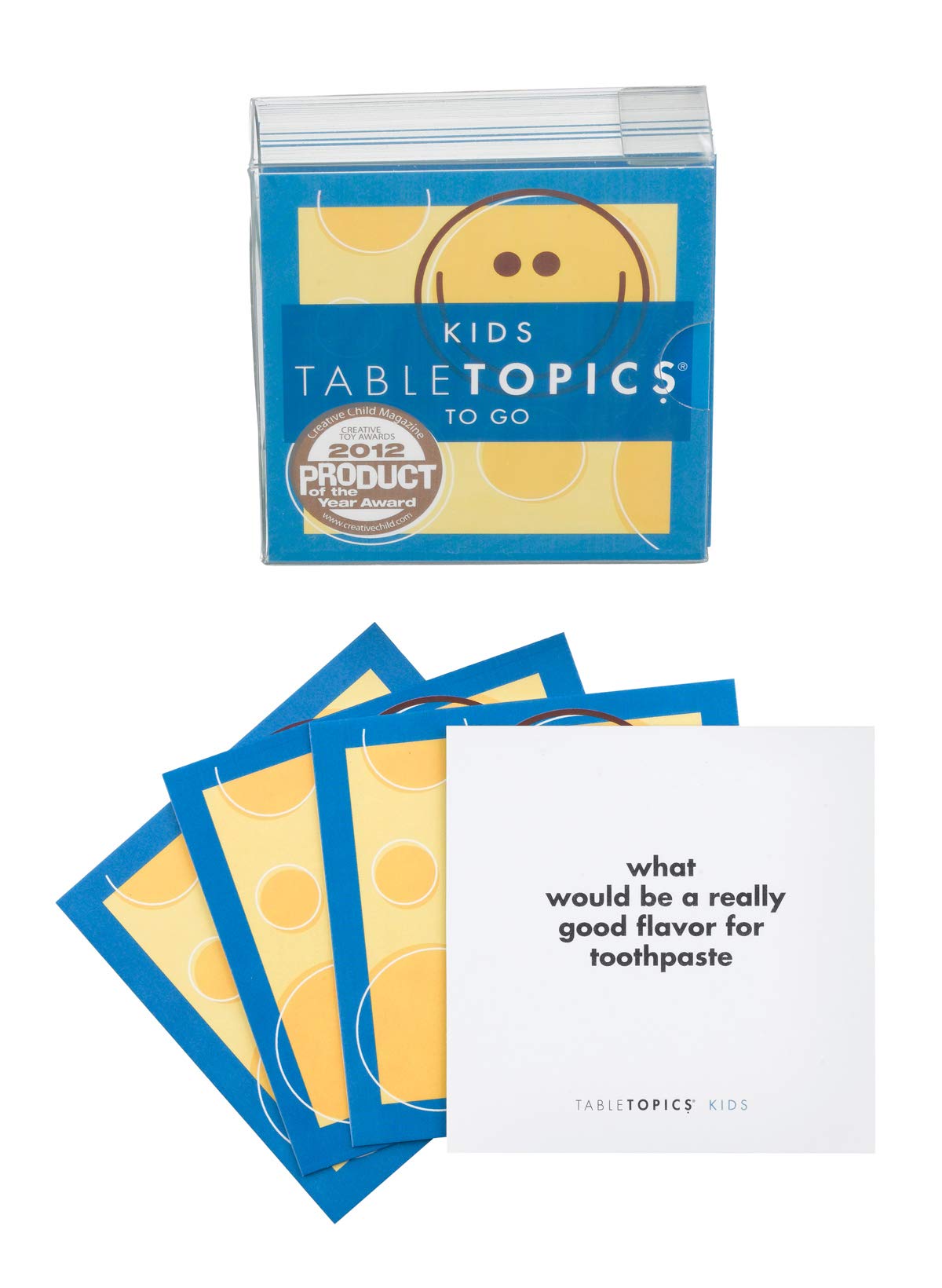 TableTopics Kids to Go Conversation Cards – 40 Family Questions for Dinner, Travel & Classrooms