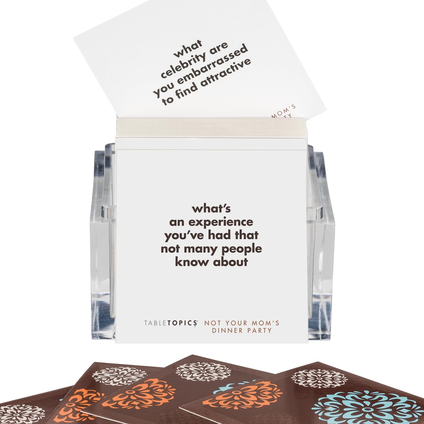 TableTopics Not Your Mom’s Dinner Party Cards – 135 Eye-Opening Questions for Adults