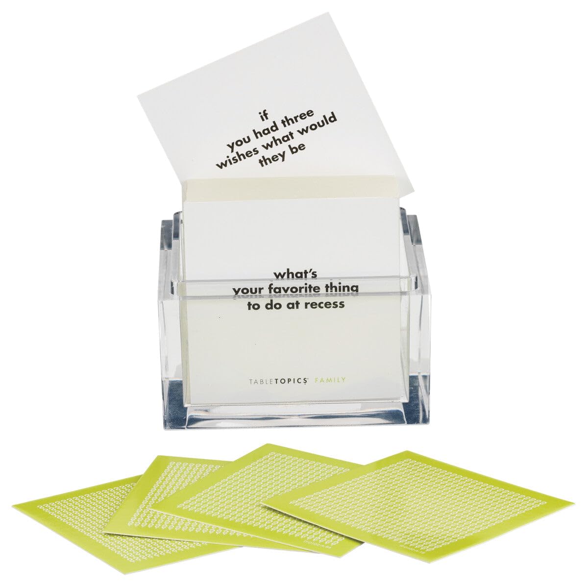 TableTopics Family Conversation Cards — 135 Questions for Kids & Parents | Dinnertime, Game Night, Classroom
