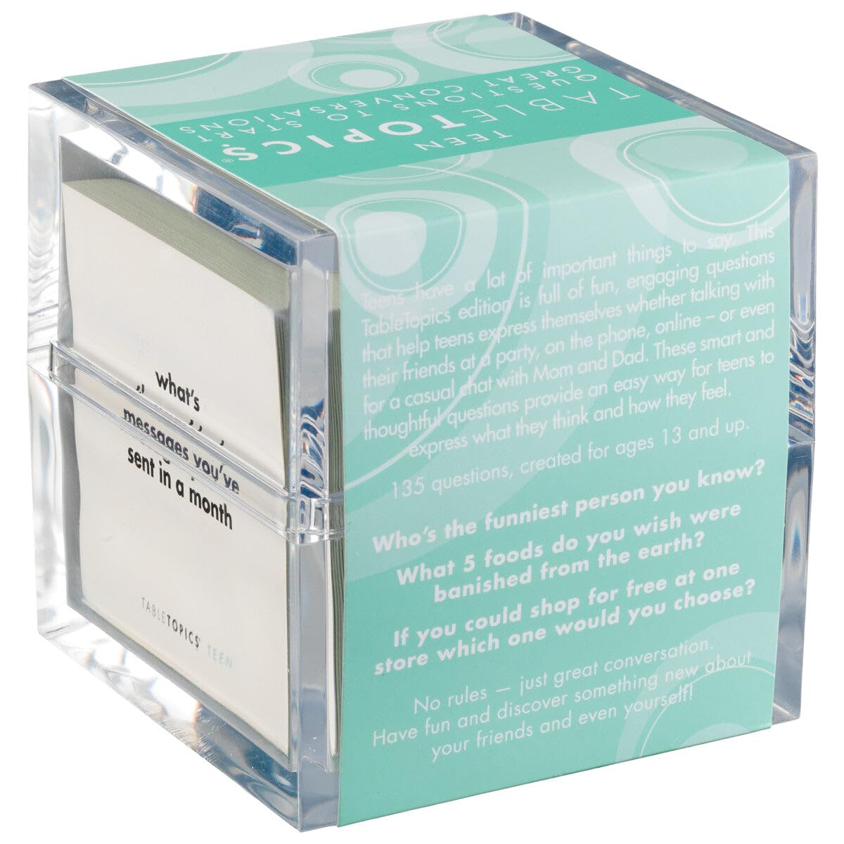 TableTopics Teen Conversation Cards – 135 Questions for Teens, Family & Friends