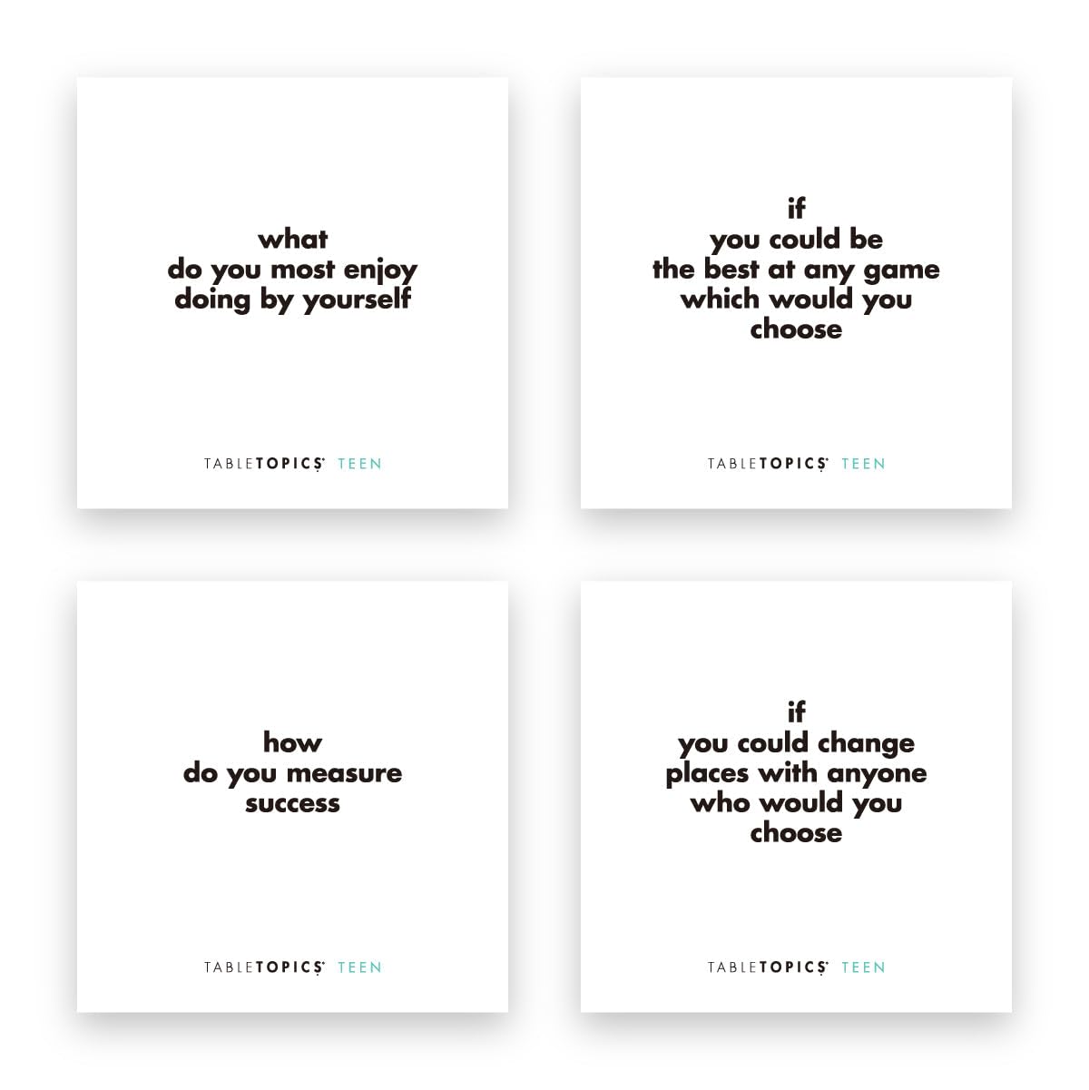 TableTopics Teen Conversation Cards – 135 Questions for Teens, Family & Friends