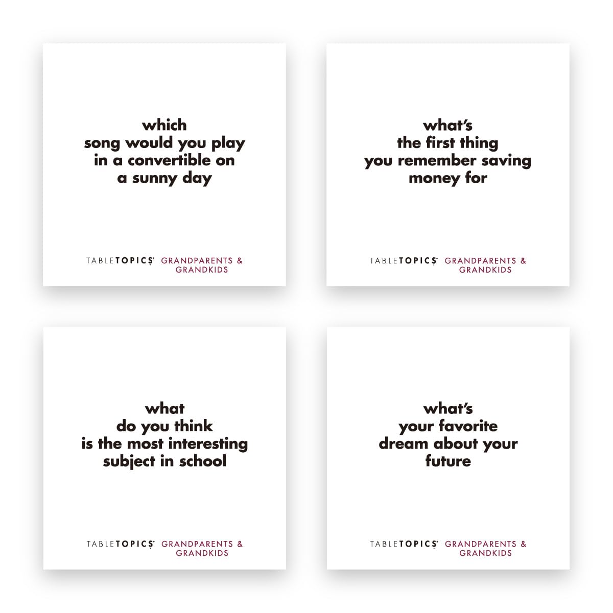 TableTopics Grandparents & Grandkids Conversation Cards — 135 Fun Questions to Connect Generations