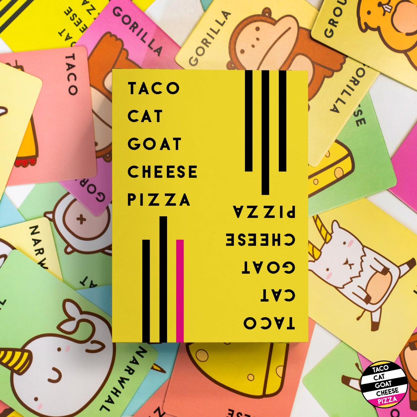 Taco Cat Goat Cheese Pizza — Fast, Fun Card Game for 2-8 Players | 10-15 Minute Rounds | Family & Friends