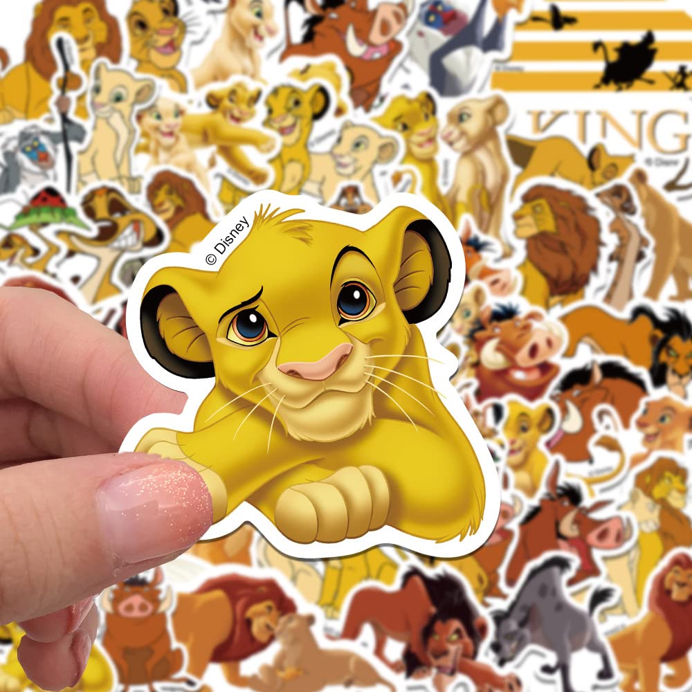 TaDadaPAO 50pcs Lion Stickers Pack – Waterproof Vinyl Decals for Kids & Teens