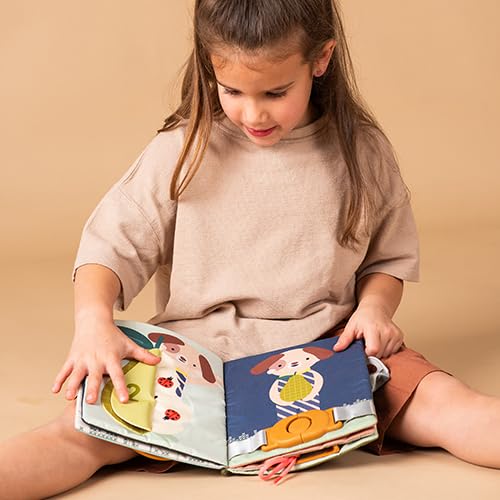 Taf Toys Busy Book for Toddlers 1-3 | Montessori Quiet Activity Book with 15 Activities – Opposites Concepts