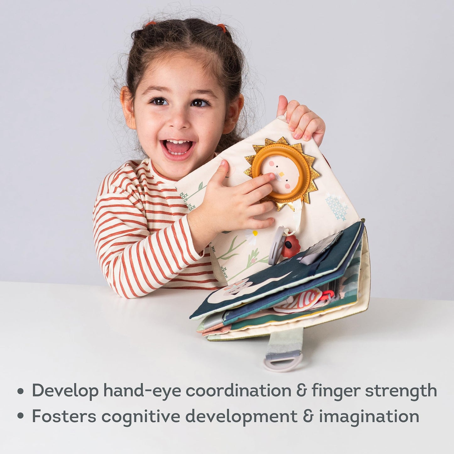 Taf Toys Busy Book for Toddlers 1-3 | Montessori Quiet Activity Book with 15 Activities – Opposites Concepts