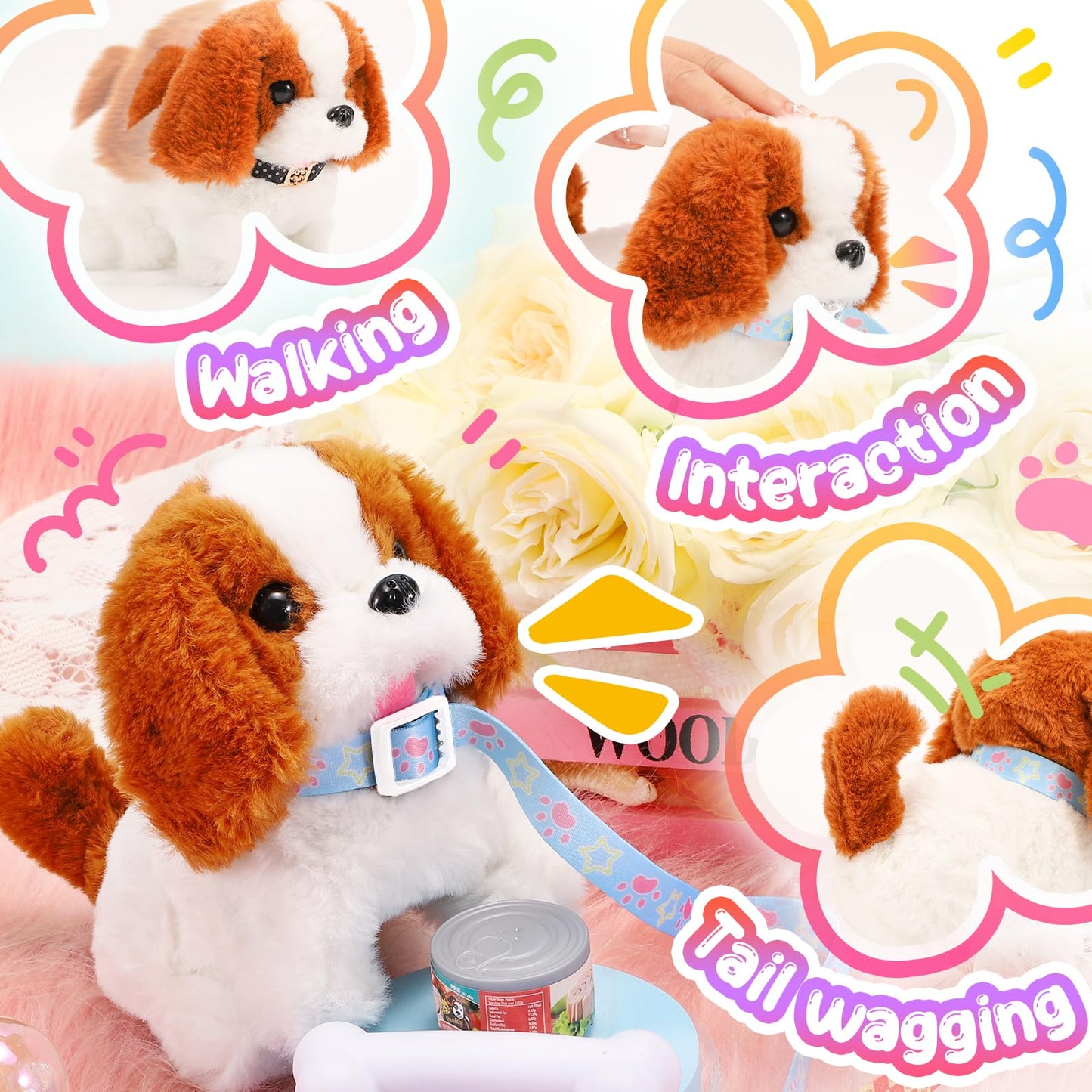 Tagitary Plush Puppy – Interactive Walking & Barking Dog Toy for Kids