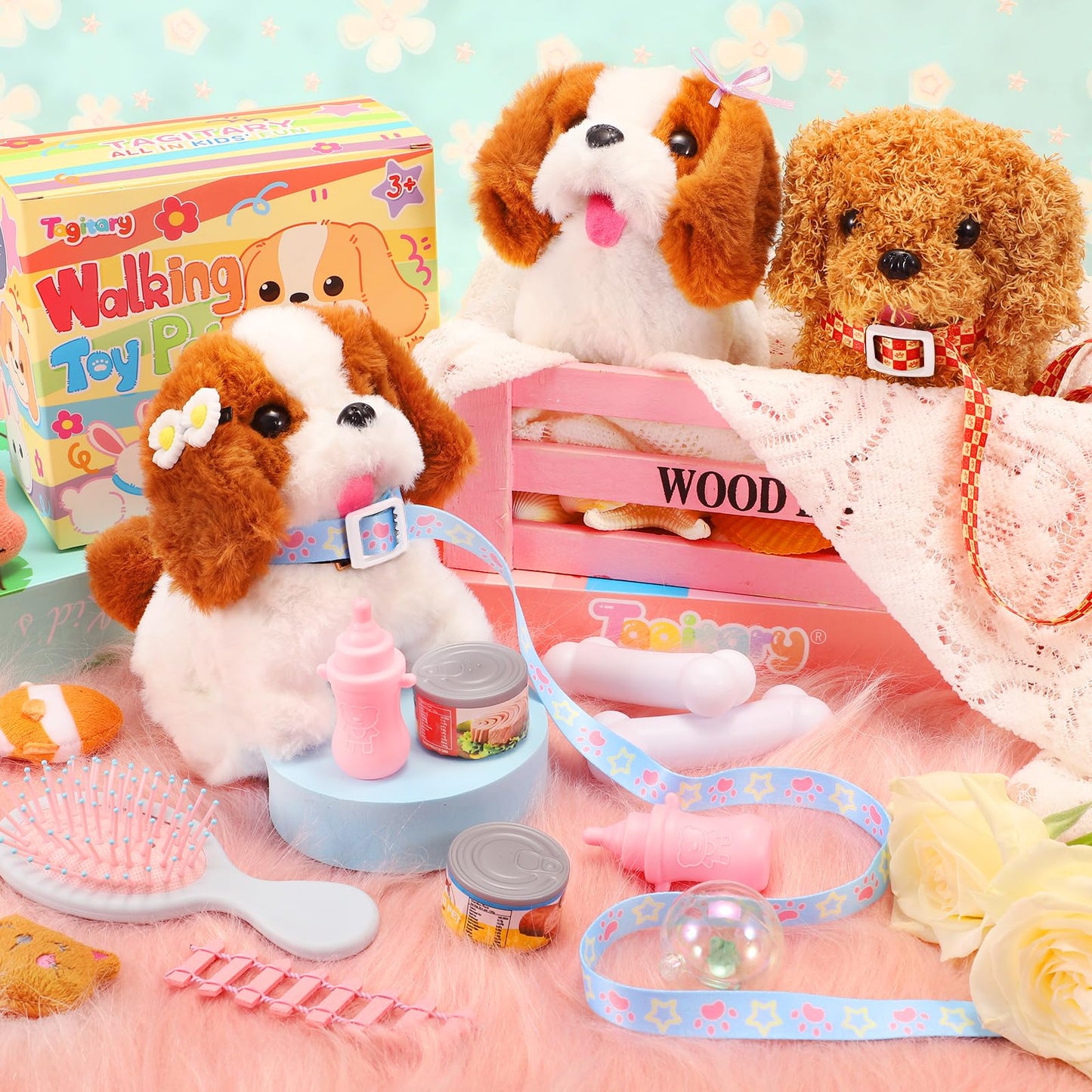 Tagitary Plush Puppy – Interactive Walking & Barking Dog Toy for Kids
