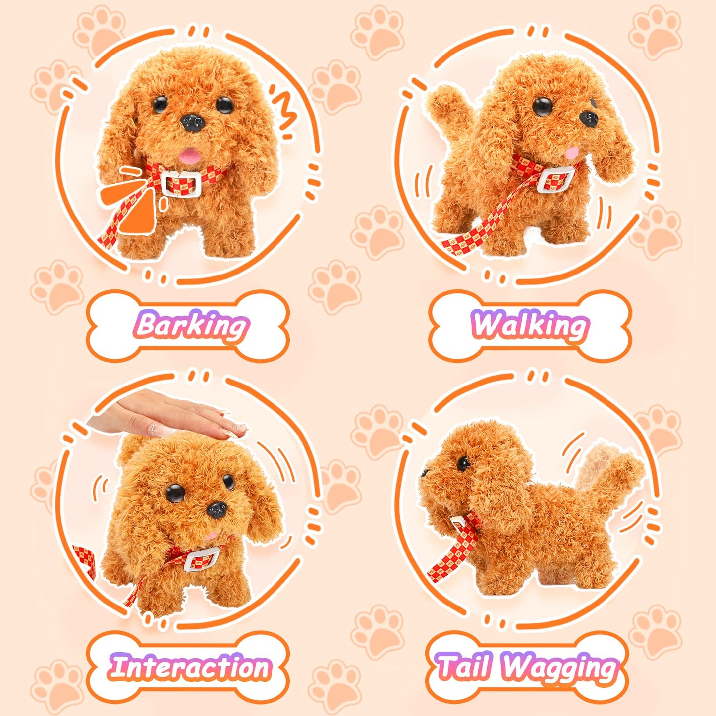 Tagitary Plush Puppy – Interactive Walking Dog Toy for Kids