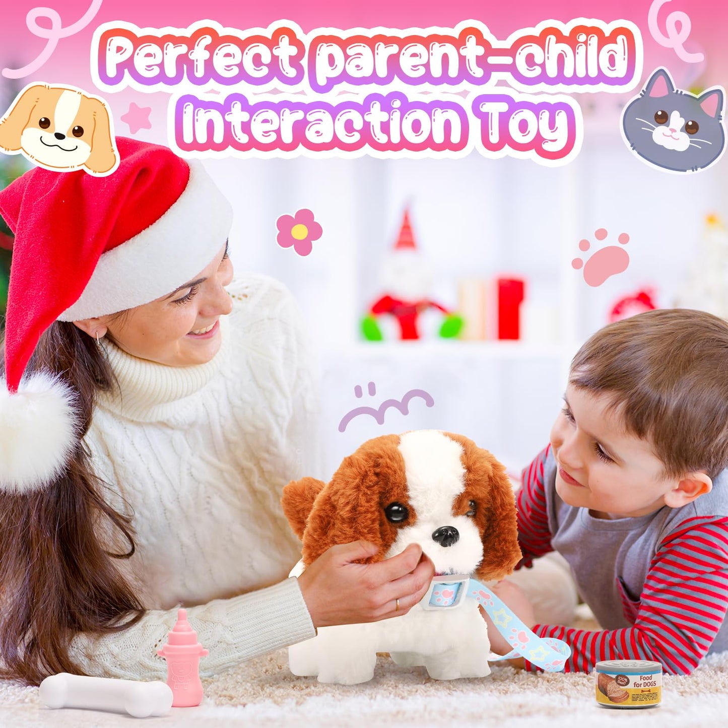 Tagitary Plush Puppy – Interactive Walking & Barking Dog Toy for Kids