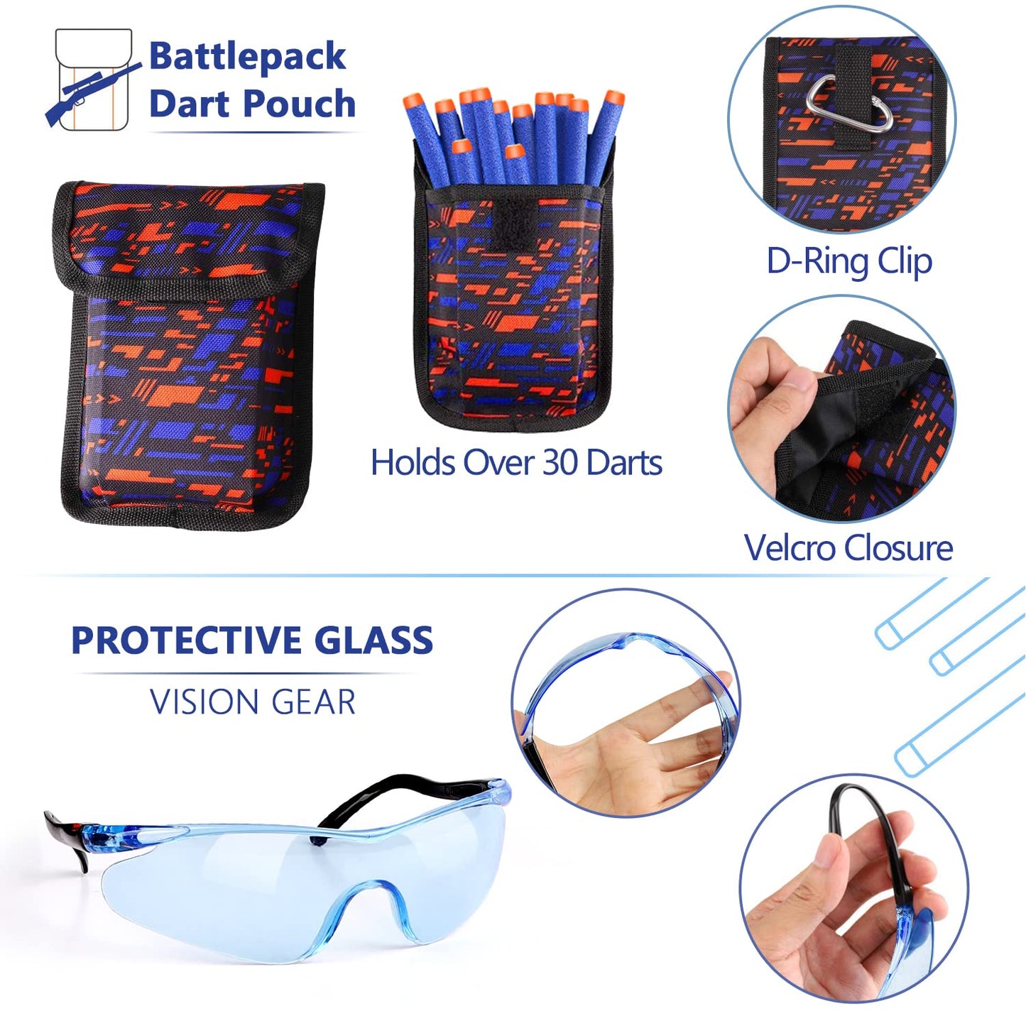Taiker 2-Pack Nerf Vest Kit for N-Strike Elite Battles