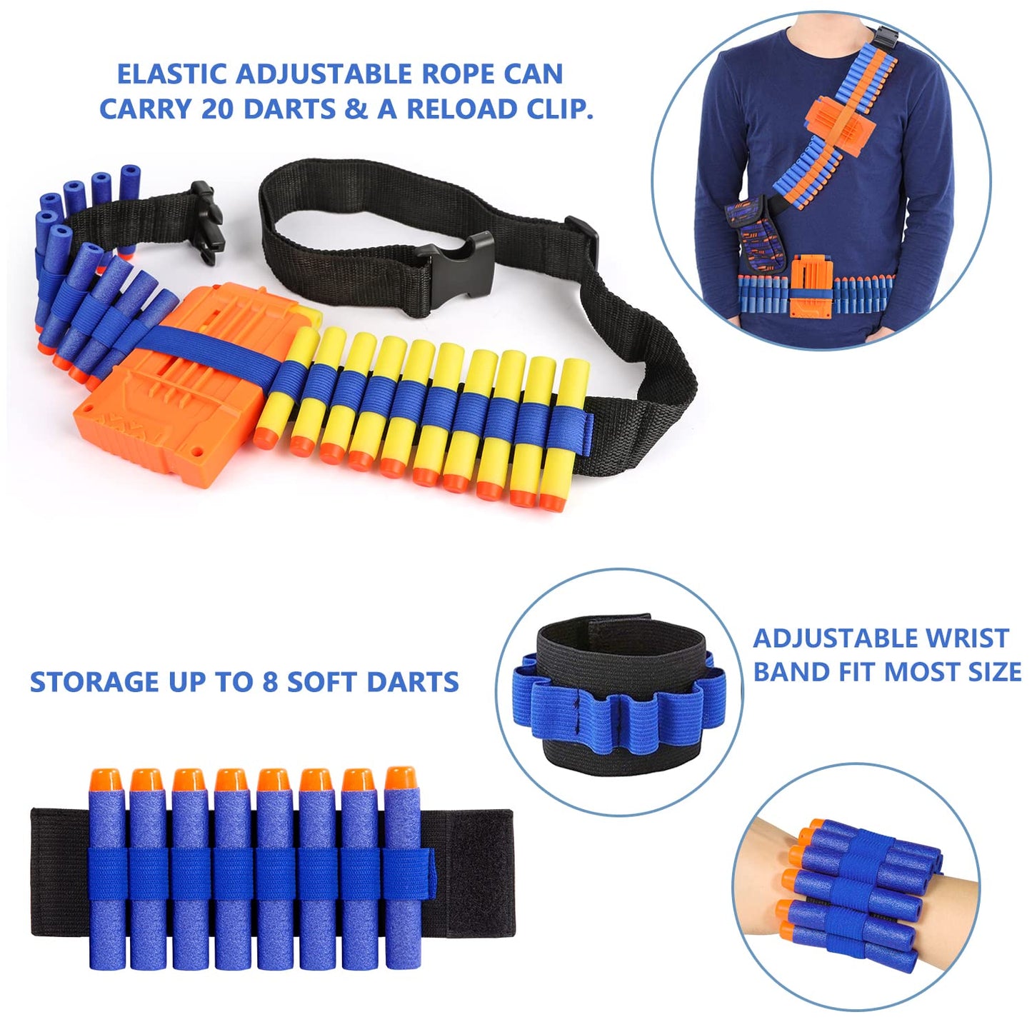 Taiker 2-Pack Nerf Vest Kit for N-Strike Elite Battles