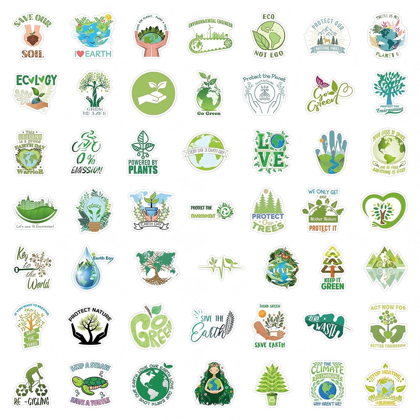 TaiLiHaile 100PCS Environmental Protection Stickers – Waterproof Vinyl Decals for Laptops, Bottles & Luggage