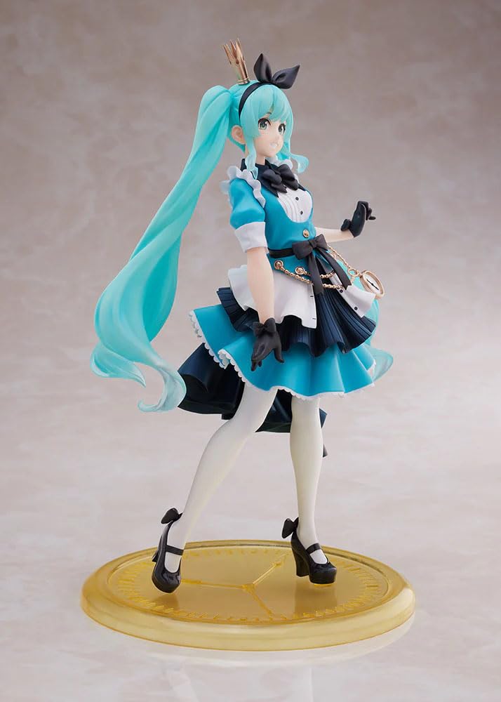 Taito Hatsune Miku Princess AMP Figure ~Alice ver.~ – Official Prize Figure with Base Stand
