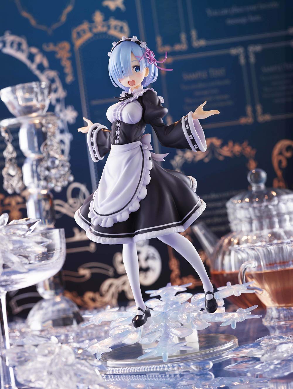 Taito Re:Zero Winter Maid Rem – 8-Inch Colorful Anime PVC Figure | Artist Masterpiece