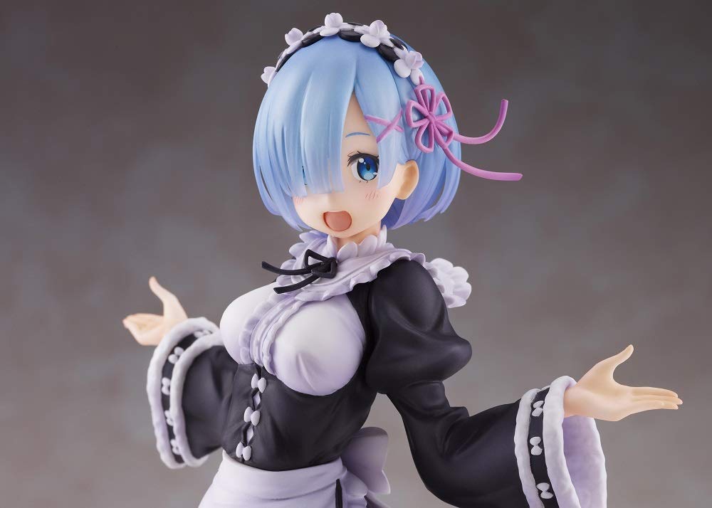 Taito Re:Zero Winter Maid Rem – 8-Inch Colorful Anime PVC Figure | Artist Masterpiece