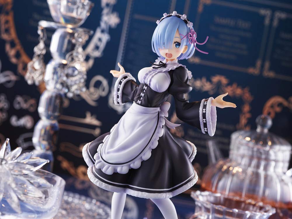 Taito Re:Zero Winter Maid Rem – 8-Inch Colorful Anime PVC Figure | Artist Masterpiece