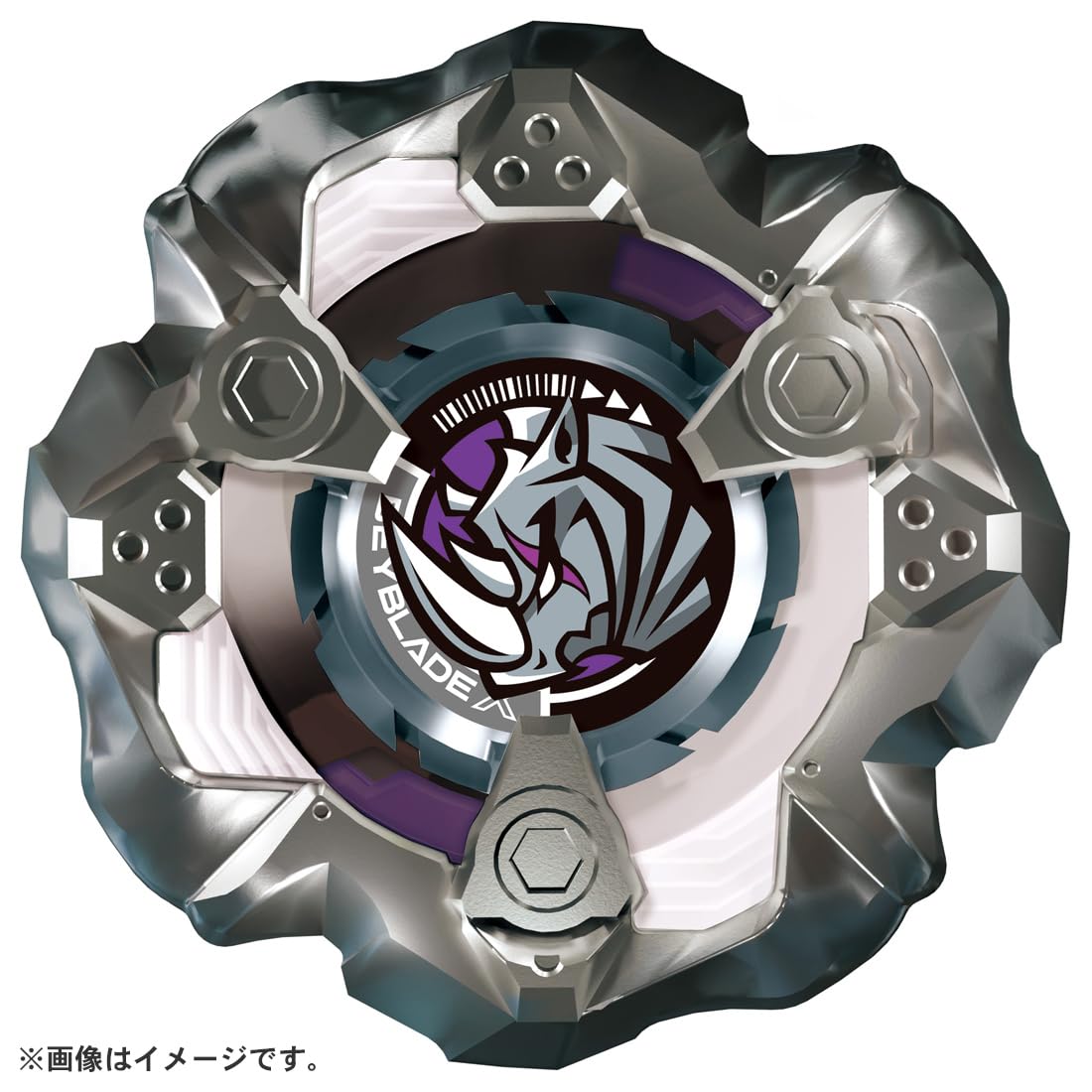 TAKARA TOMY Beyblade X BX-19 Rhino Horn 3-80S Metal Booster – High-Speed X-Dash Battle