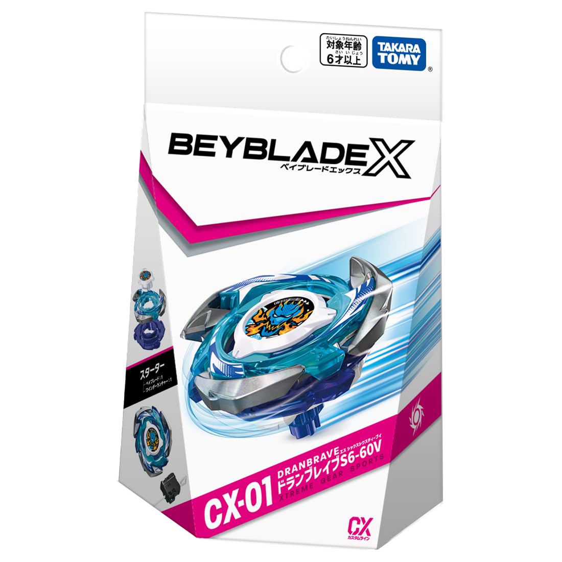 TAKARA TOMY Beyblade X CX-01 Starter Drave S6-60V | High-Speed Modular Battle