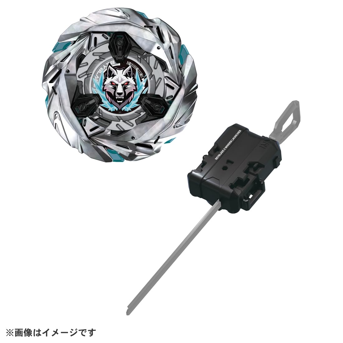 Takara Tomy Beyblade X UX-08 Silver Wolf 3-80FB Spinning Top