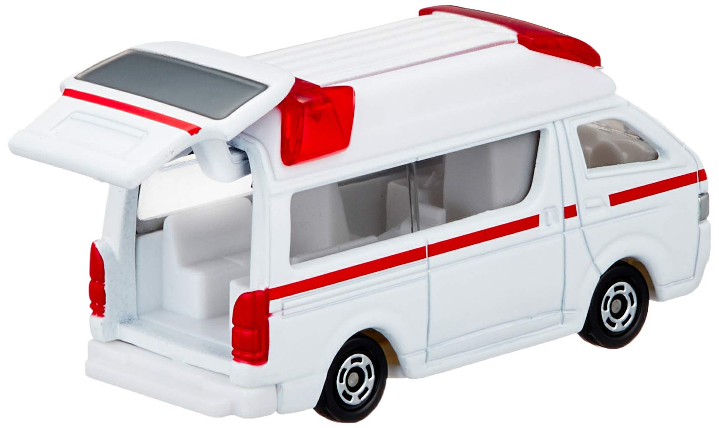 TOMICA Takara Tomy 079 Toyota Himedic Ambulance – Miniature with Suspension & Rear Door