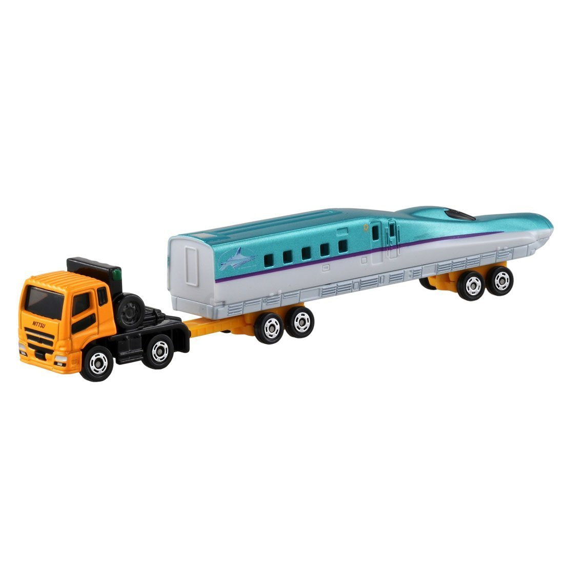 Tomica Long Type Mitsubishi Fuso Super Great H5 Series Shinkansen Hayabusa Transport Vehicle by Takara Tomy